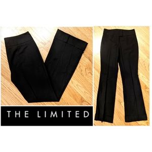 The Limited Black Boot Cut black Slacks pants